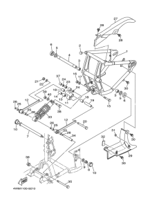 XV1600A Rear arm. suspension