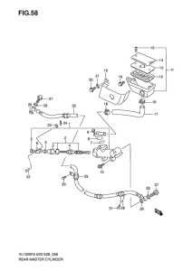 VL1500 Задний тормозной цилиндр