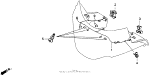 GL1500I Fairing sub harness