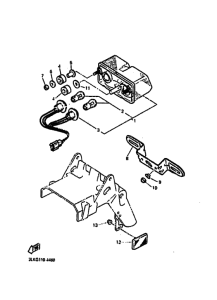 FZR1000 FZR1000F Taillight unit ass`y