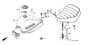 Z50J Fuel tank / seat