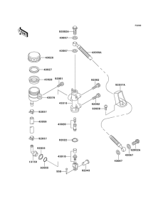 ZX1100 Задний тормозной цилиндр