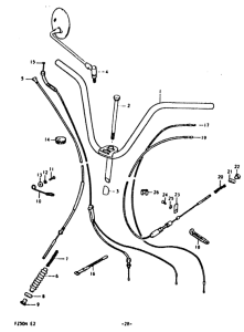 FZ50 Handelbar - control cable