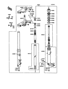 VN1500 Передняя вилка
