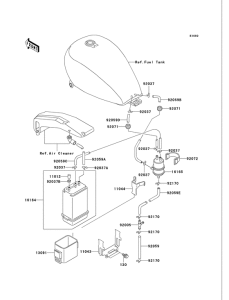 VN750 Испарительная система топлива
