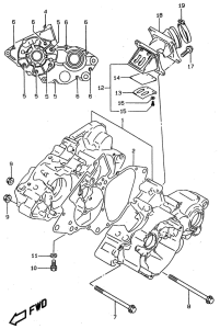 RM80 Картер двигателя