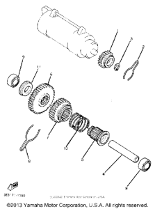XV920RH Муфта стартера