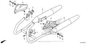 CMX250X Глушитель