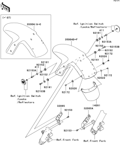 EX650 Крыло переднее