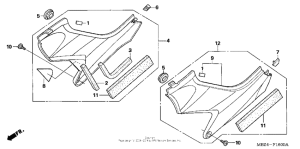 CB600F Боковые обтекатели