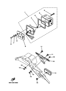TW125 Taillight unit ass`y