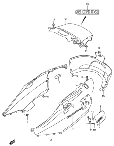 AN650 (ABS) Боковая крышка