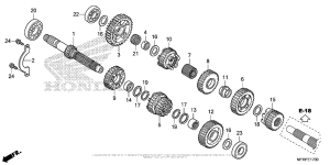 VT1300CT Трансмиссия