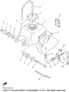 PW50P Топливный бак