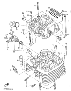 XT500Z Головка цилиндров