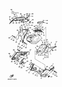 FZ07 Топливный бак