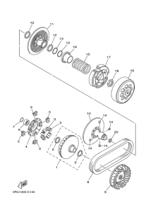 YP400 Сцепление