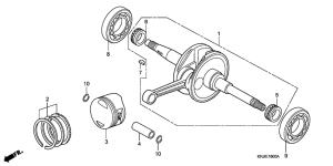 FES150 Crankshaft / piston