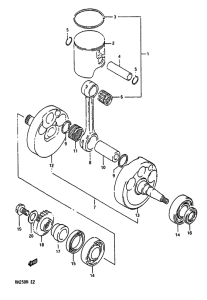 RM250 Вал коленчатый