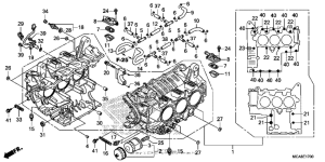 GL1800 (ABS) Блок цилиндров