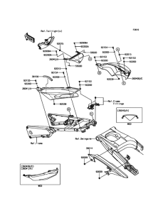 ZX1400 Боковые обтекатели
