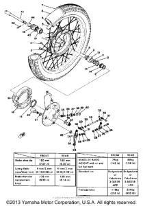 XS400-2E - 1978 Переднее колесо