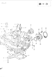 GSX400 Головка цилиндров