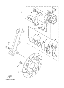 T135FI Передний суппорт