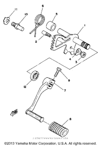 XS1100SG Shift shaft-pedal