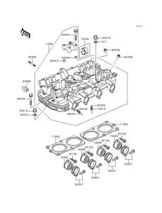KZ1000 Головка цилиндров