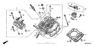 NT700V (ABS) Передняя головка цилиндров