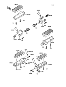 ZX400 Подножки