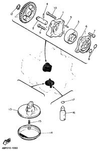 XJ600S Масляный насос
