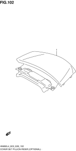 AN650Z Cover Set Pillion Rider (Optional)