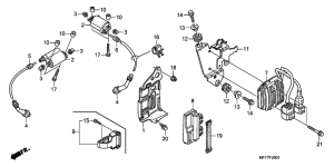 XL700V (ABS) Катушка зажигания