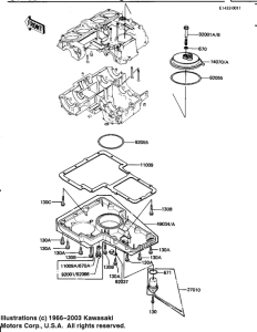 KZ1100 Крышка сапуна / маслосборник