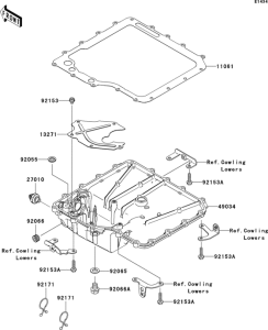 ZX1400 Маслянный поддон