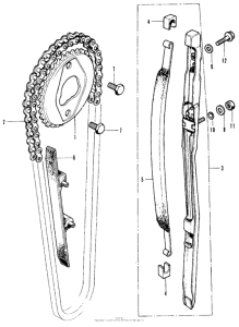  Cam chain + tensioner