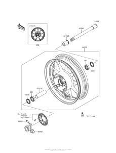 VN1700 Переднее колесо