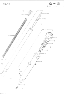 GSX400 Front fork right damper