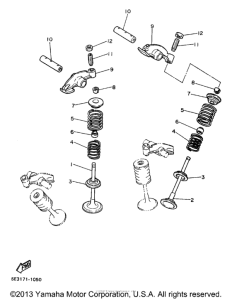 XV1100SJ Клапана