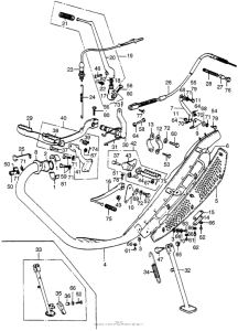 XL350 Muffler + pedal