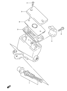 RF600 Передний тормозной цилиндр