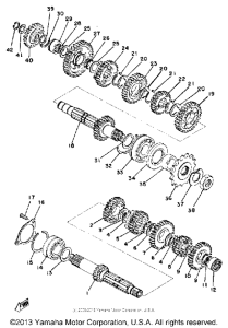 RD400F Трансмиссия