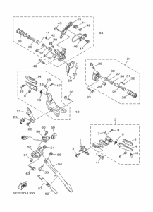 XV1900CU Support & repose pied