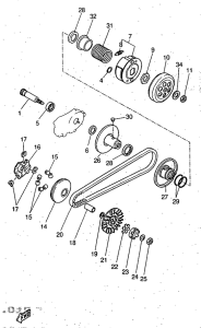 YQ50 Сцепление