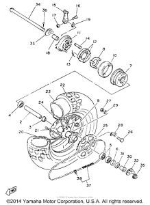 TW200EC Переднее колесо