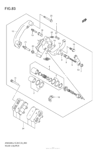 AN650 (ABS) Задний суппорт