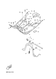 YQ50 Stand. footrest