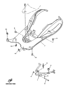 YN50R Stand. footrest